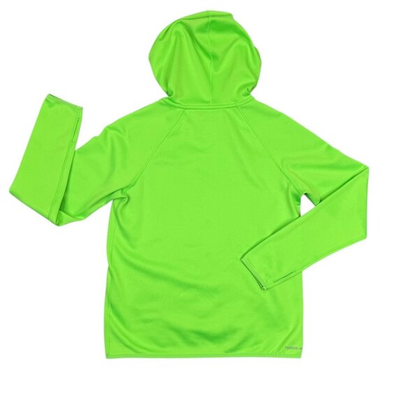 Nike Therma Fit Hoodie Womens Small S Neon Green Running Athletic 685459-380 - Picture 3 of 12